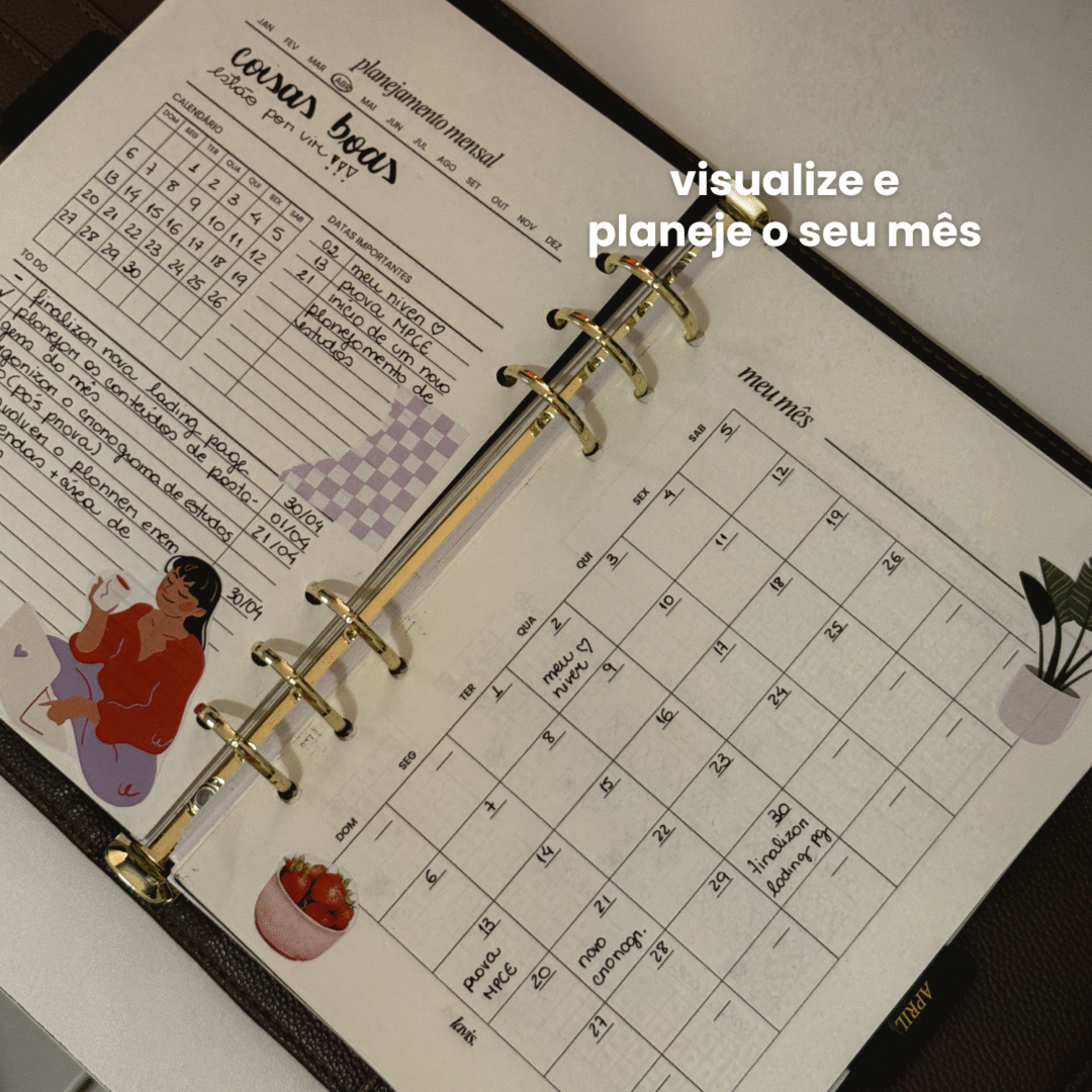 Planeje seus estudos, acompanhe prazos e mantenha o foco com o Planner Universitário - pensado especialmente para a rotina acadêmica (10)