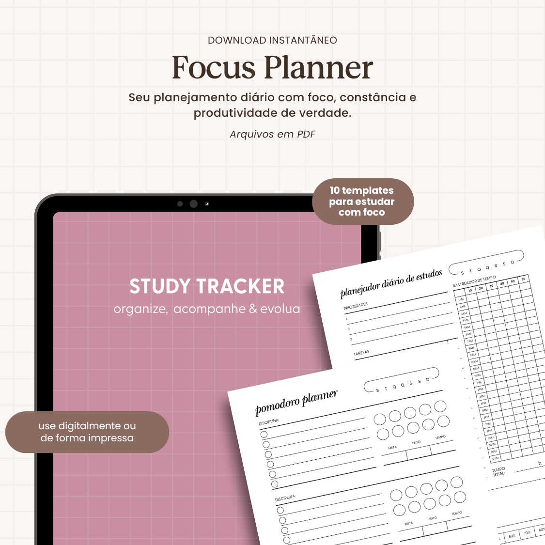 Planeje seus estudos, acompanhe prazos e mantenha o foco com o Planner Universitário - pensado especialmente para a rotina acadêmica (12)