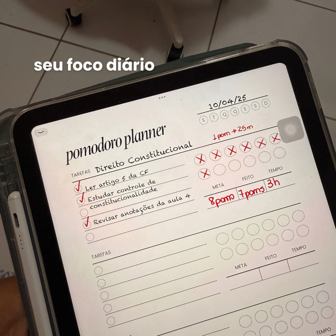 Planeje seus estudos, acompanhe prazos e mantenha o foco com o Planner Universitário - pensado especialmente para a rotina acadêmica (13)
