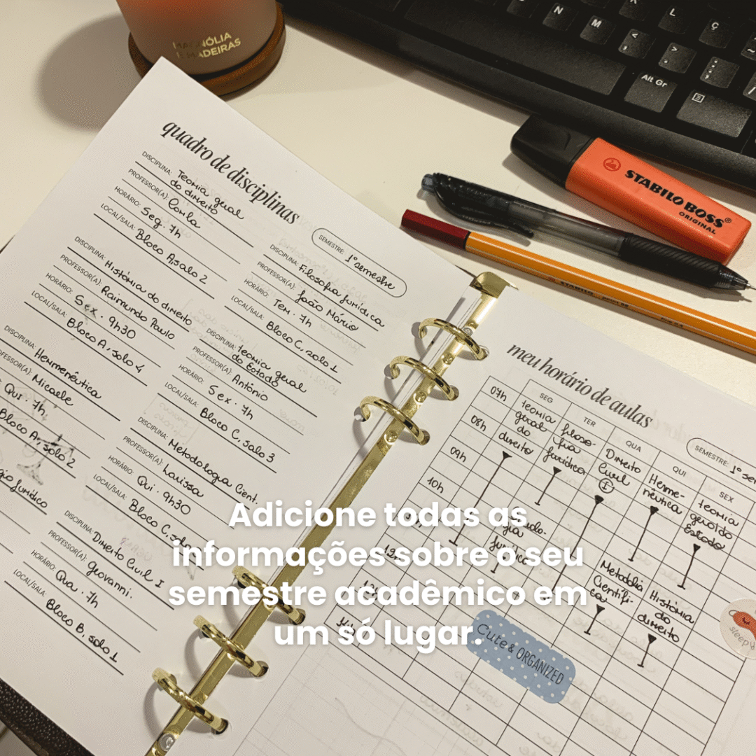 Planeje seus estudos, acompanhe prazos e mantenha o foco com o Planner Universitário - pensado especialmente para a rotina acadêmica (6)